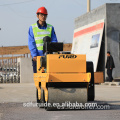 Mini compactador de rodillos de mano de 550 kg con doble tambor